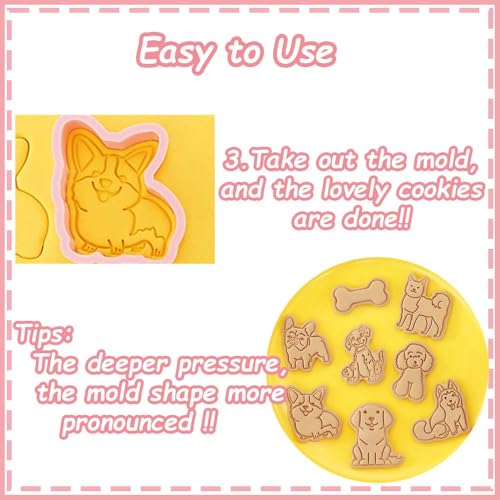 8 Dog Cookie Cutters Set (8 Count)