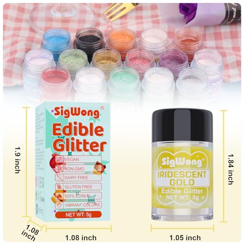 Iridescent Gold Edible Glitter