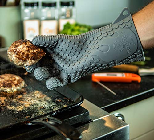 Ekogrips Premium Heat Resistant BBQ Grilling Gloves for Indoor and Outdoor Cooking (2 Count)