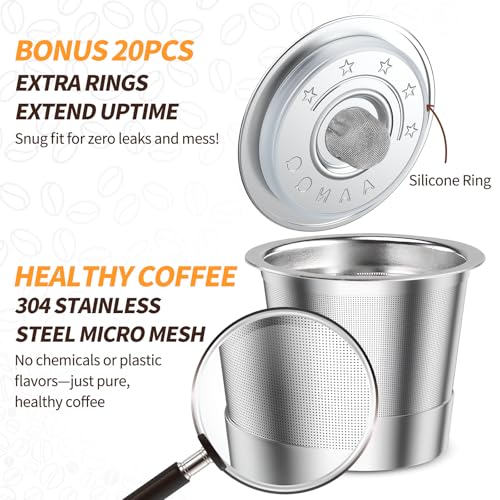 Reusable K Cup Coffee Pods for Keurig 1.0 (6 Count)