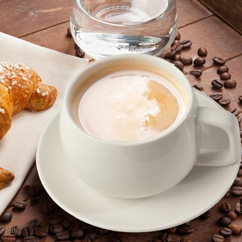 Porcelain Coffee Cup with Saucer 270ml (10.99 Count)
