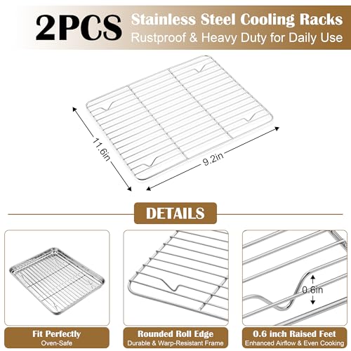 Baking Sheet with Wire Rack (2 Count)