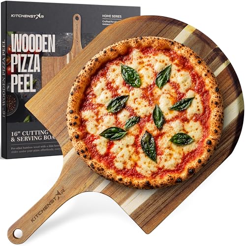 16 Inch Acacia Wood Pizza Peel