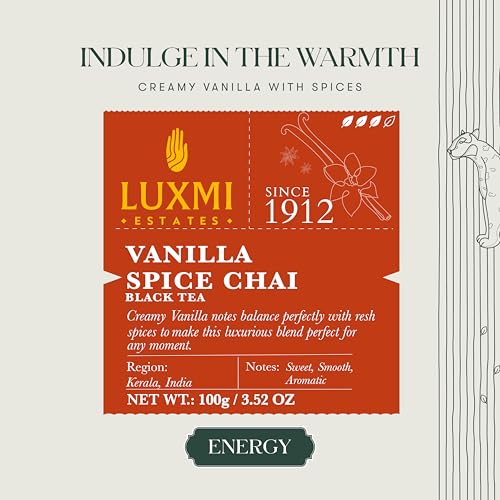 Estates Vanilla Spice Chai Loose Leaf Black Tea 100g (3.5274 Ounce)