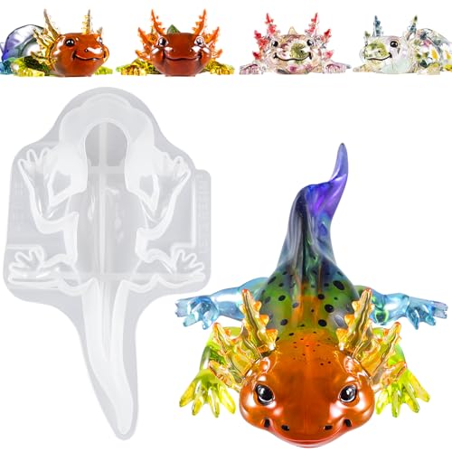 Large Axolotl Resin Molds Silicone
