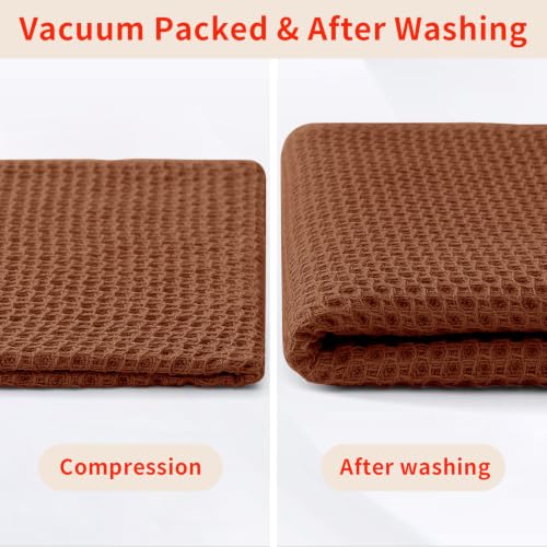 100% Cotton Waffle Weave Kitchen Dish Towels 4 (4 Count)