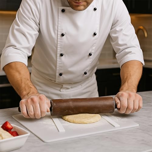 Set of 6 Rolling Pin Guides for Dough Thickness