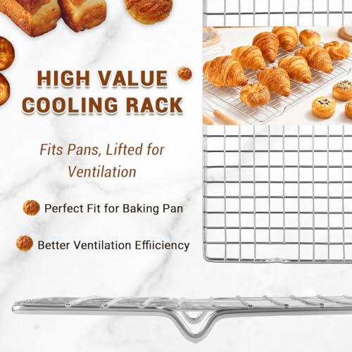 Baking Sheet Pans With Racks Set (106 Count)