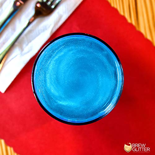 Sky Blue BREW GLITTER Edible Glitter For Drinks