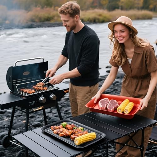 Deep Grilling Prep and Serve Trays (2 Count)
