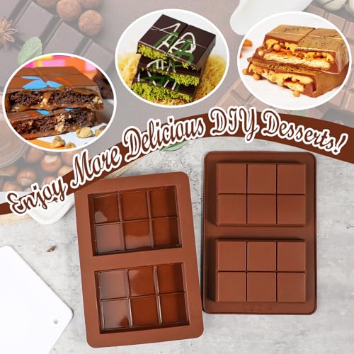 Deep Mini Sized Chocolate Bar Mold with 1 Scraper
