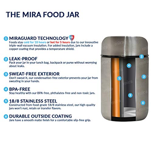 9oz Insulated Food Jar Thermo for Hot Food & Soup