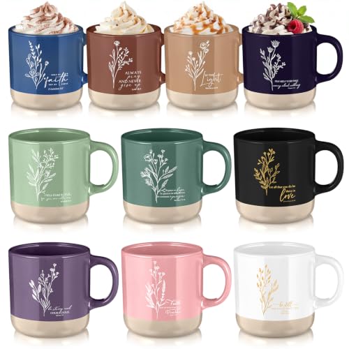 10 Pcs Christian Mugs Bulk for Women Gifts (10 Count)