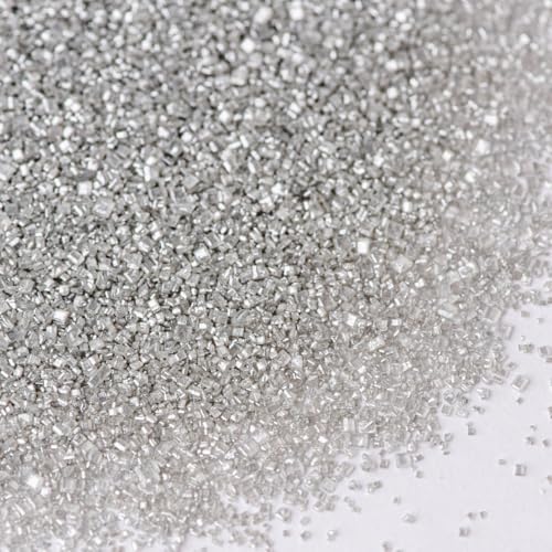 Silver Sanding Sugar Crystals for Baking & Decorating (5.11 Ounce)