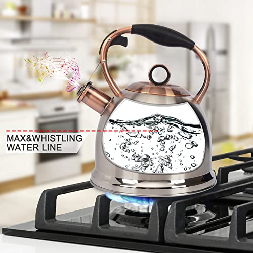 Whistling Stovetop Tea Kettle Food Grade Stainless Steel
