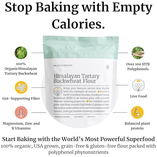 Organic Himalayan Tartary Buckwheat Flour (32 Ounce)