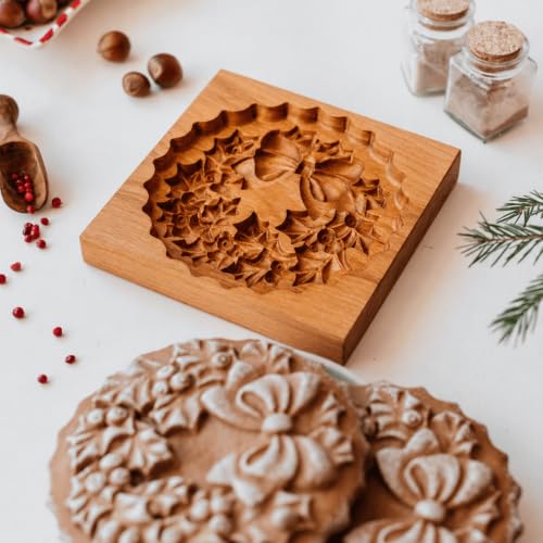 Wooden Springerle Cookie Molds for Baking