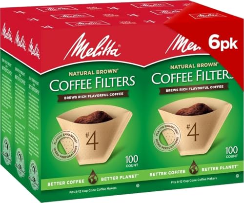 4 Unbleached Coffee Filters (600 Count)
