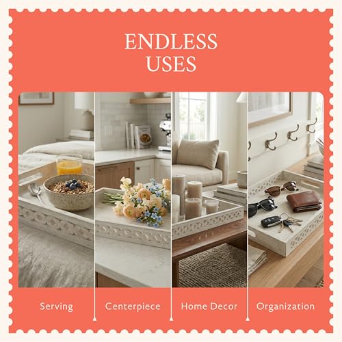 Trellis Mango Wood Serving Tray