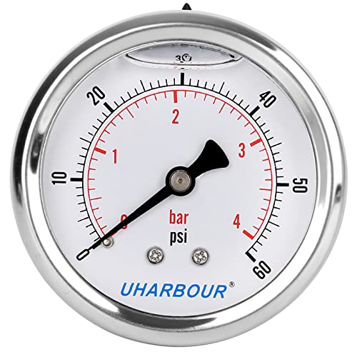 Glycerin Pressure Gauge 60psi