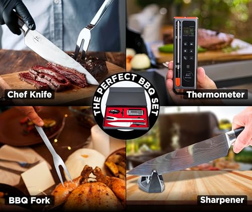 Wireless Meat Thermometer Digital BBQ Set (4 Count)