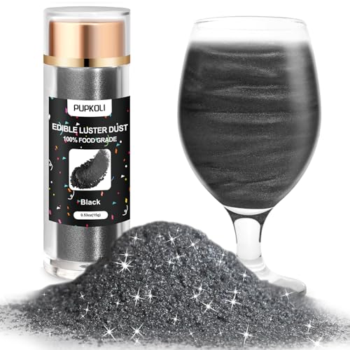 Black Edible Glitter 15g