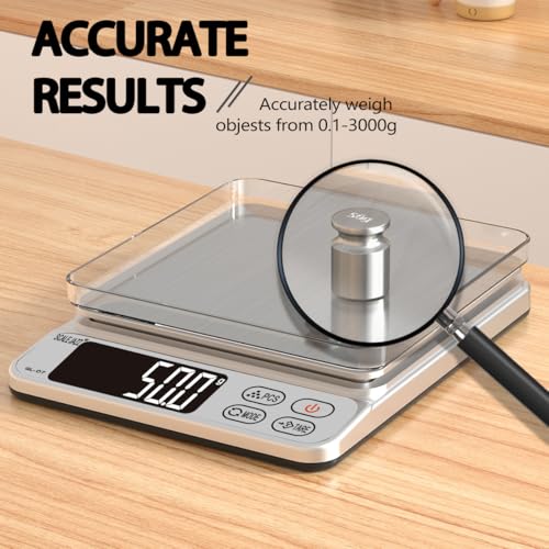 Mini Scale 6.6lb Scale for Grams (7 Count)