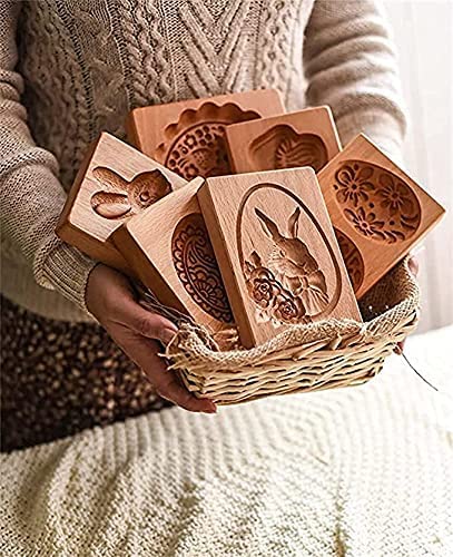 Wooden Springerle Cookie Molds for Baking
