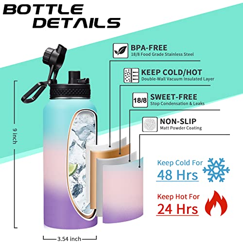 Insulated Stainless Steel Water Bottle (9 Count)