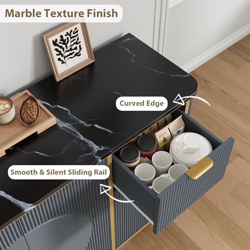 47.3" Modern Buffet Cabinet with Storage