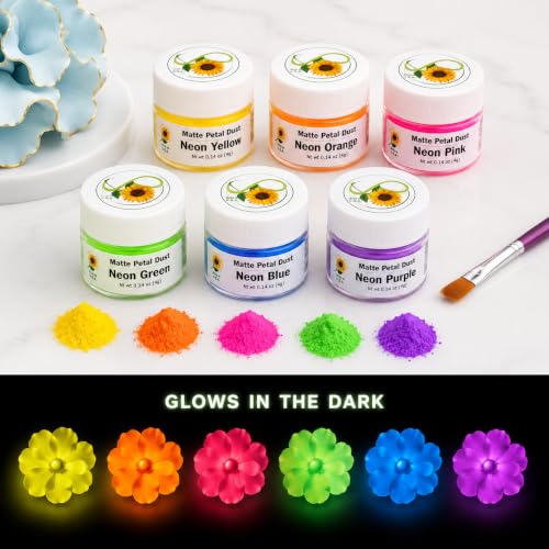 Neon Green Glow In The Dark Petal Dust Food Color