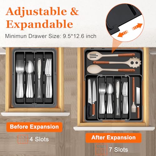 Expandable Silverware Drawer Organizer