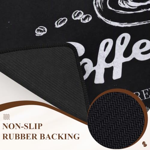 Coffee Mat 2 Pack 12x19 Inch Absorbent Non (2 Count)