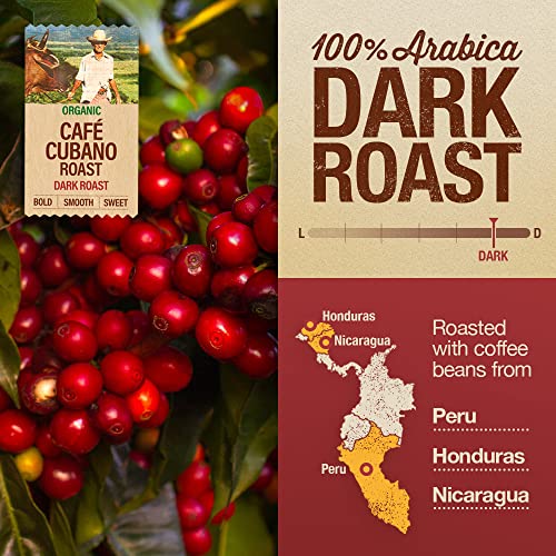 Organic Coffee 12oz Cafe Cubano Roast (12 Ounce)