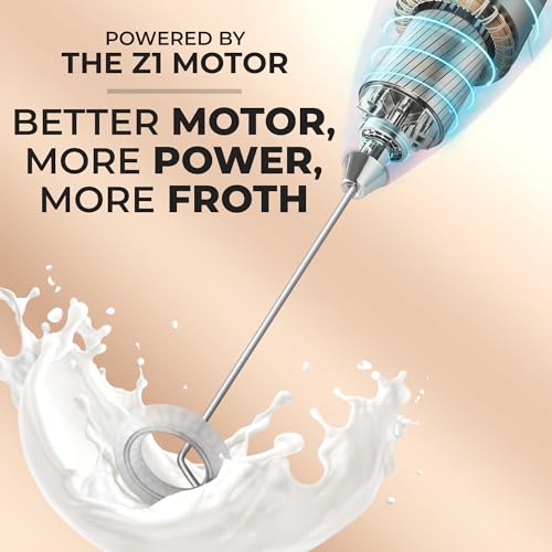 Zulay Powerful Milk Frother for Coffee with Upgraded Titanium Motor