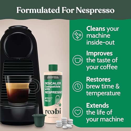 Descaling and Cleaning Kit Compatible with Nespresso Originaline (16.9 Fl Oz)