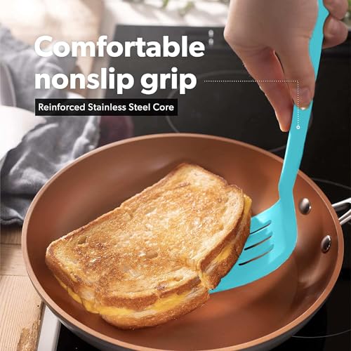 DI ORO Silicone Turner Spatula Set (4 Count)