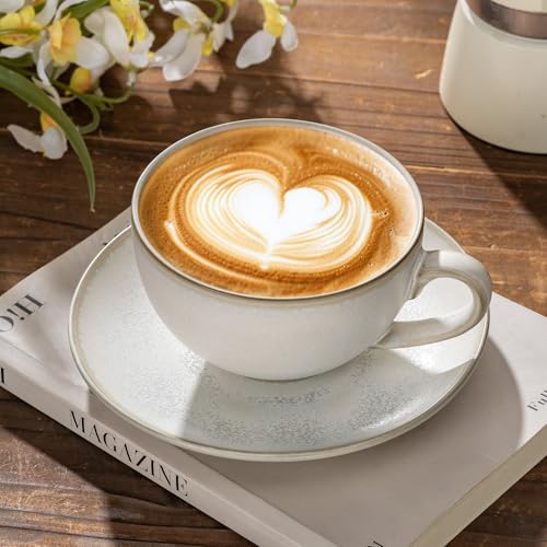 Porcelain Coffee Cup with Saucer