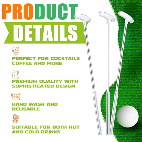 30 Pcs Golf Theme Cocktail Stirrers Stir Sticks
