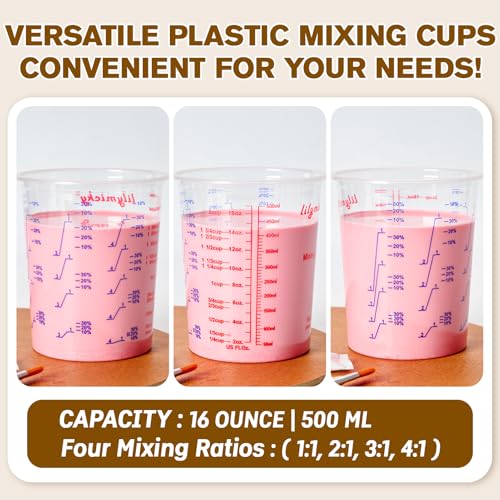16 oz Plastic Mixing Cups (100 Count)