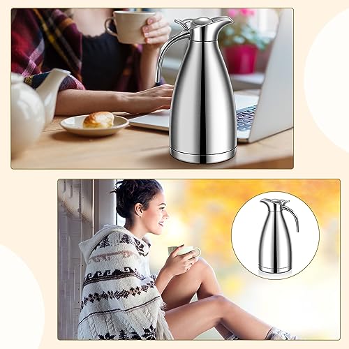 2 Pcs 68oz Thermal Coffee Carafe for Keeping Hot (2 Count)