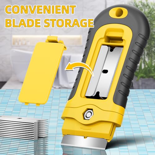 Razor Scraper Tool with 15 Extra Blades for Kitchen