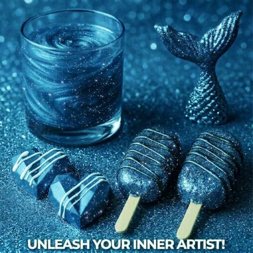 Bulk (20g) Navy Blue Edible Glitter for Drinks Edible Glitter for Cakes, Drink Glitters, Shimmering Navy Blue Glitters Cake Decorations Shimmer for Strawberries, Cocktail Drinks