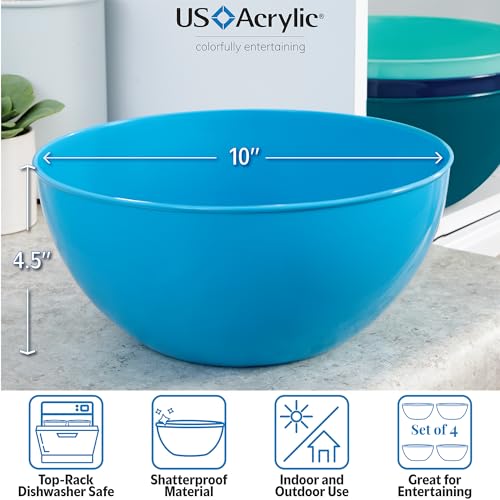 Vista Durable Plastic Salad and Serving 10 (4 Count)