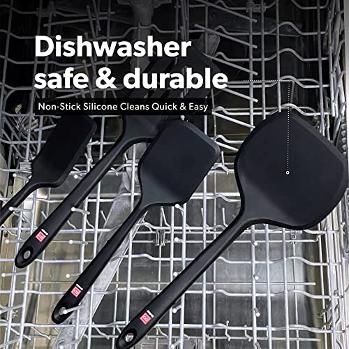 DI ORO Silicone Turner Spatula Set (2 Count)