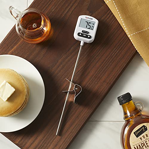 Programmable Digital Candy and Deep Fry Thermometer with Green Light Alert Display