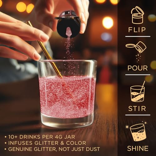 Brew Glitter Edible Drink Glitter Pump 1x 25g for Cocktails