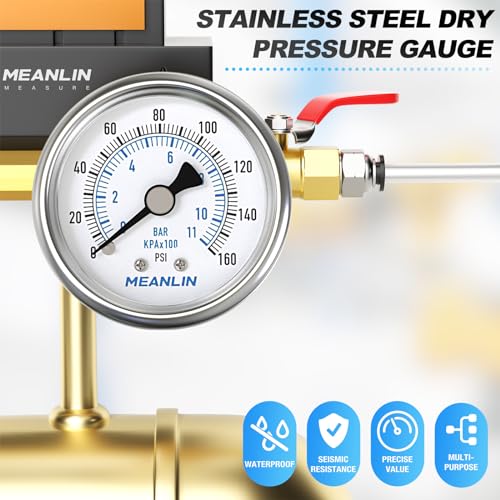 0~160Psi Dry Pressure Gauge Stainless Steel 1
