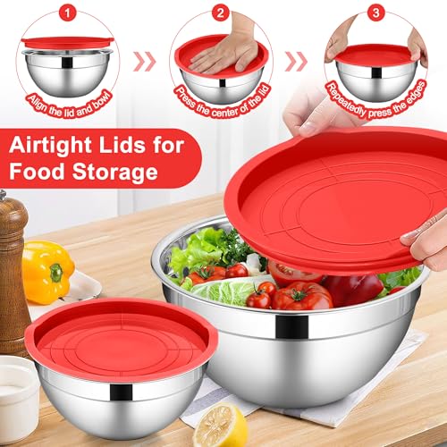 Mixing Bowls with Lids Sets of 6 (6 Count)