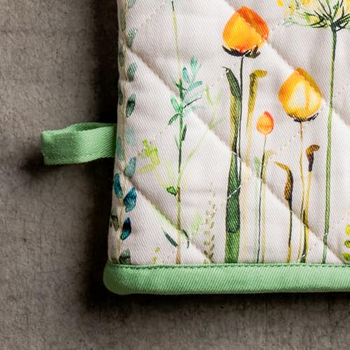 100% Cotton Oven Mitt & Pot Holder Set